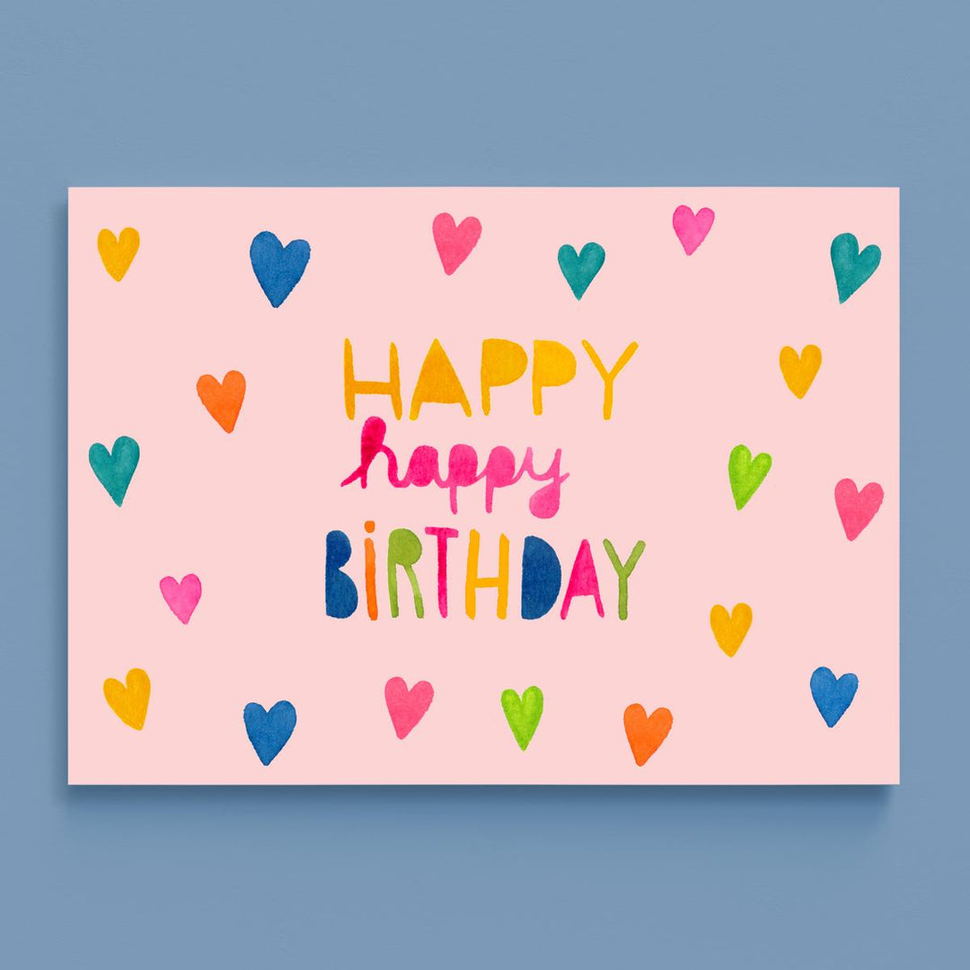 Geburtstagskarte *Happy Happy Birthday*