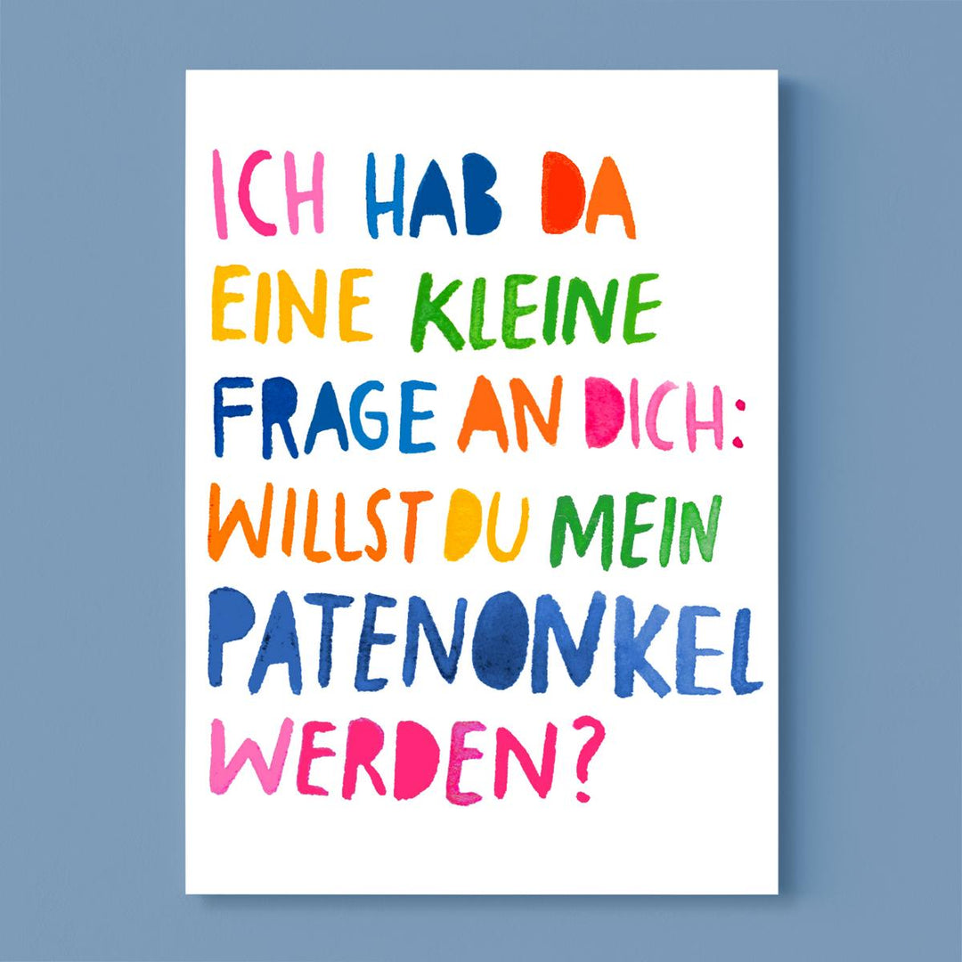 Postkarte *Patenonkel*