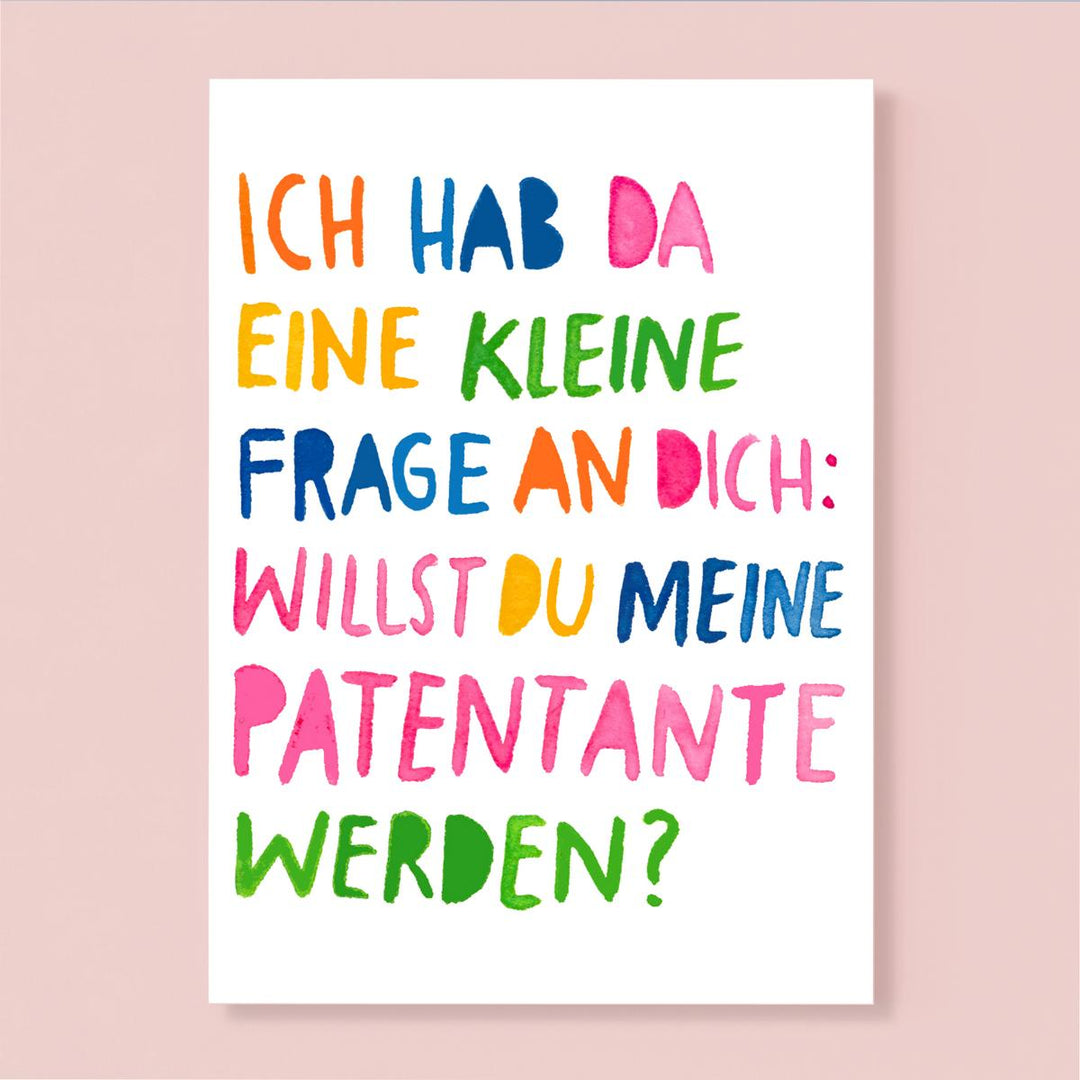 Postkarte *Patentante*