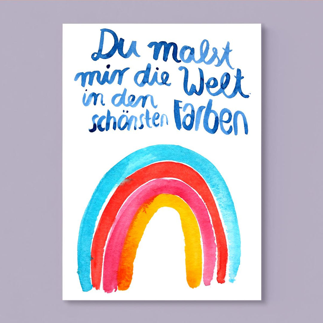 Postkarte *Du malst mir die Welt*