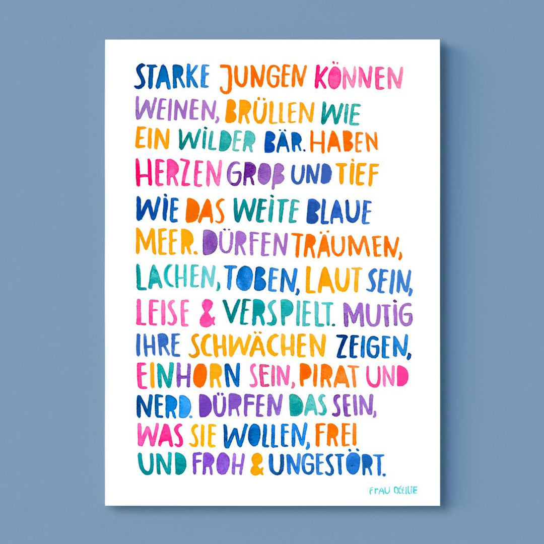 Print A4 *Starke Jungen*