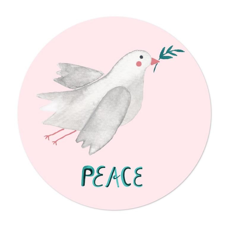 Aufkleber *Peace* mit Friedenstaube