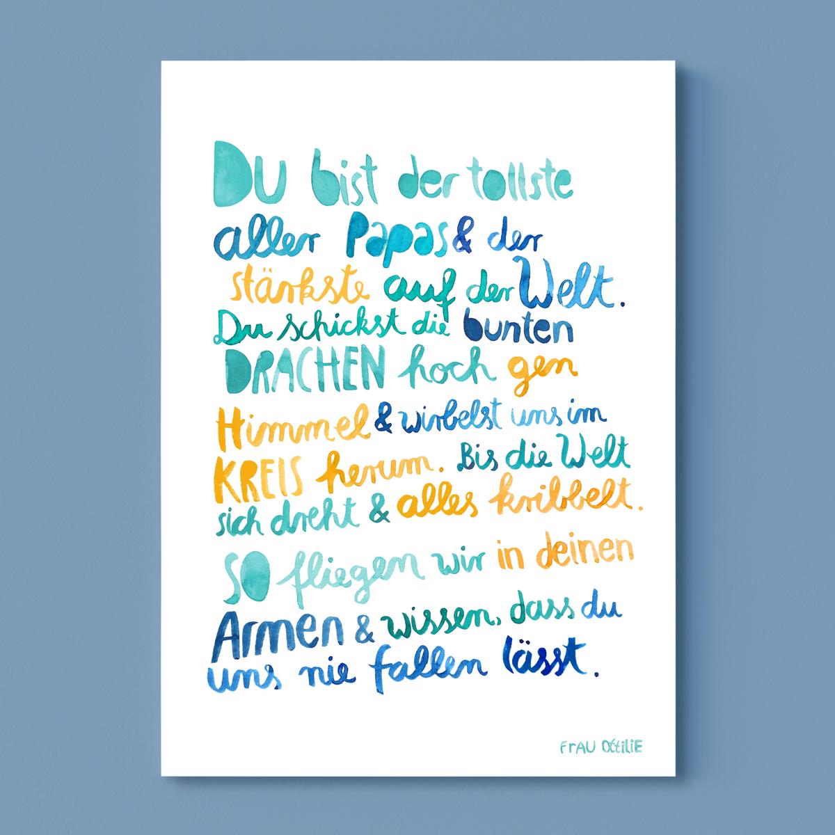 Print A4 *Papa* zum Vatertag
