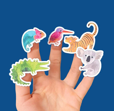 Stickerbogen *Wilde Tiere*