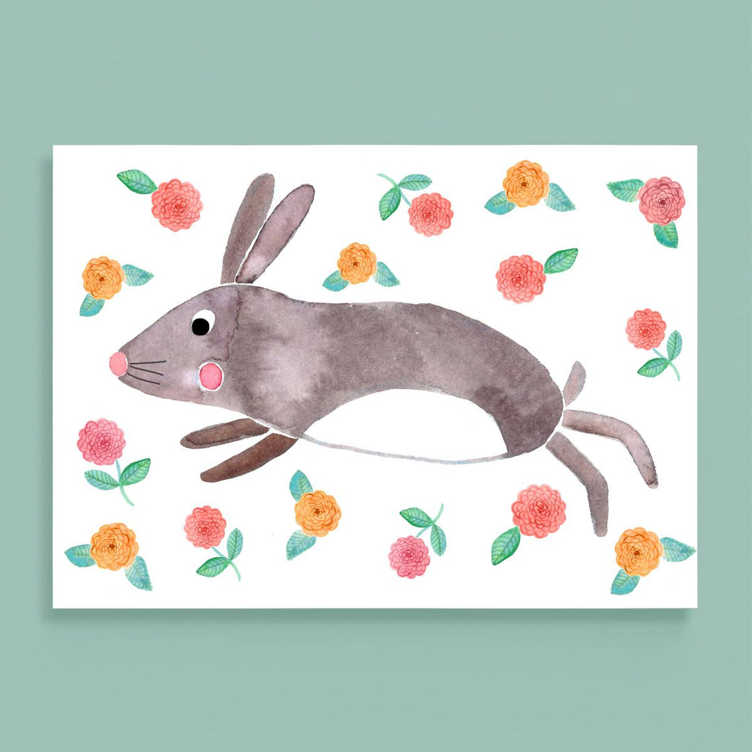 Postkarte *Hase* zu Ostern