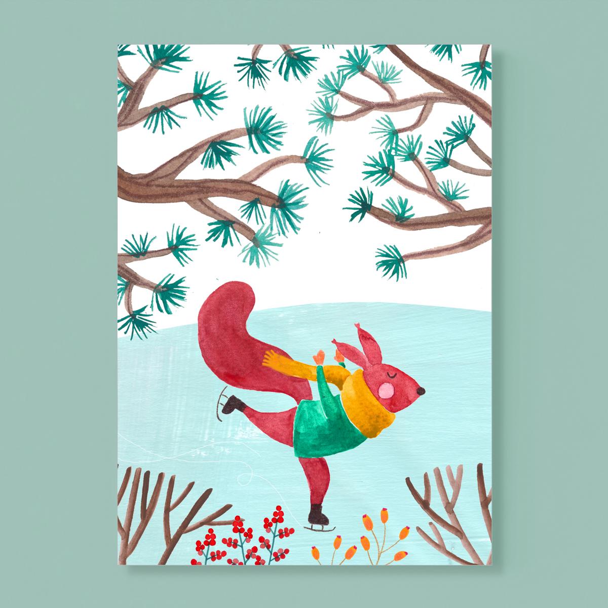 Postkarte *Eichhörnchen*