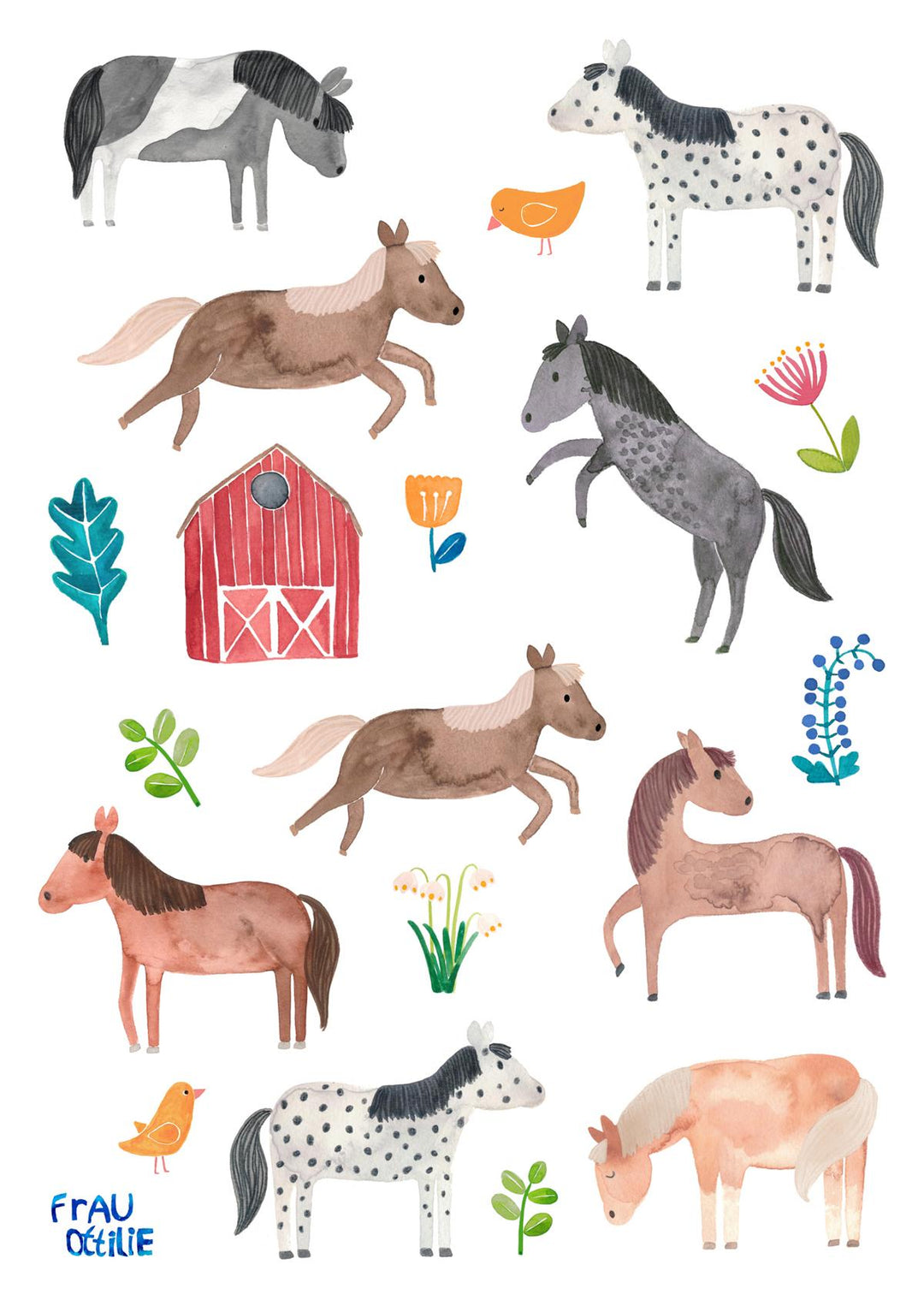 Stickerbogen *Pferde & Ponies*